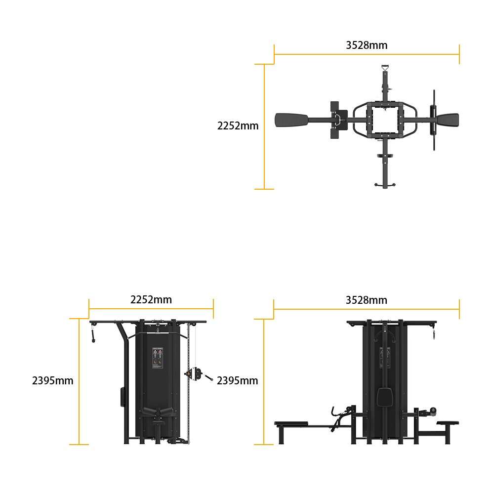 Тренажер RE8023 Мультистанция 4х стековая — изображение 2
