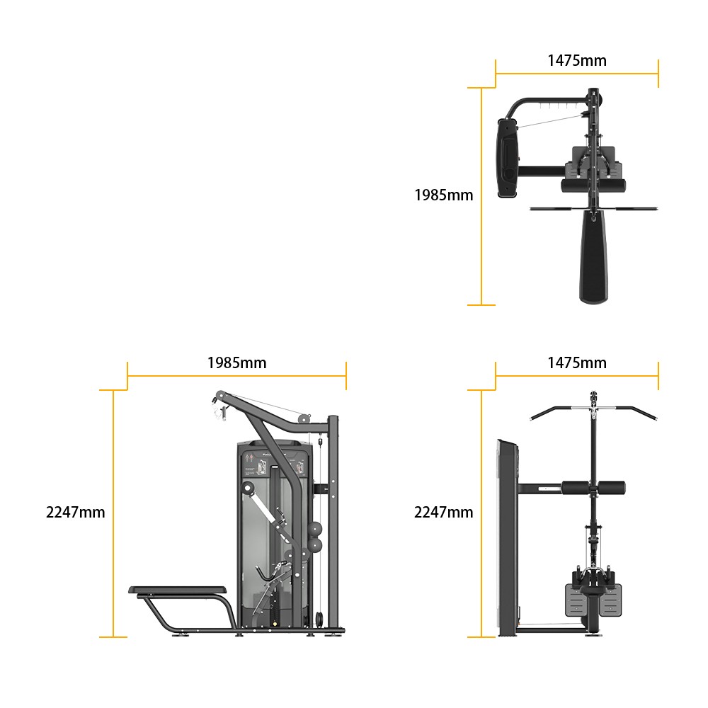 Тренажер RE8026 Тяга сверху/гребная тяга — изображение 2
